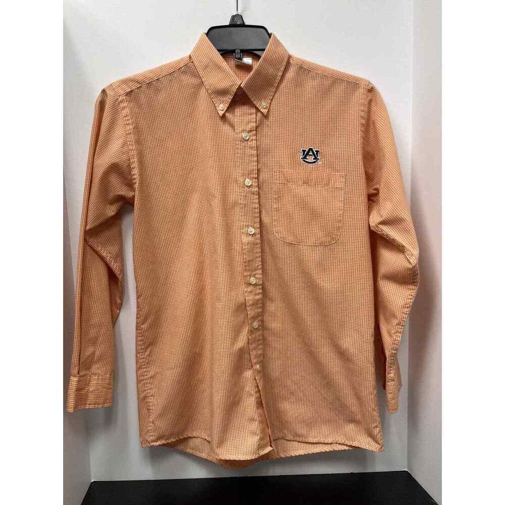 AUBURN TIGERS BUTTON DOWN LONG SLEEVE SHIRT AU LOGO COLLEGE WORLD EUC